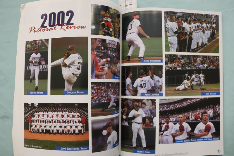 2003 OKLAHOMA REDHAWKS BASEBALL YEARBOOK - MARK TEIXEIRA - K 3410