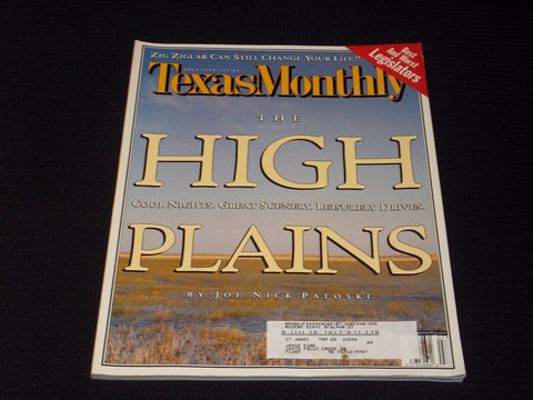 1999 JULY TEXAS MONTHLY MAGAZINE - HIGH PLANES FRONT COVER - E 7584