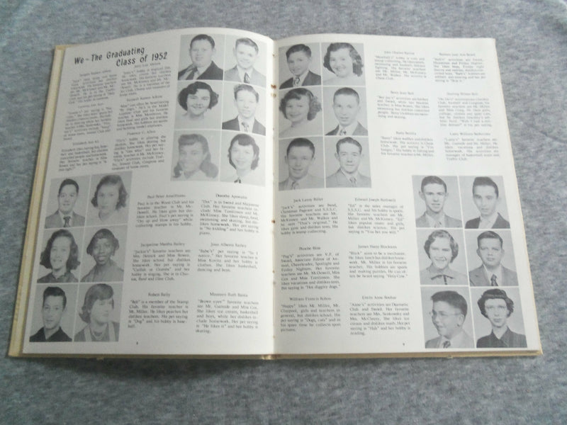 1952 ANNUAL SMEDLEY JUNIOR HIGH SCHOOL YEARBOOK - CHESTER, PENNSYLVANIA- YB 2792