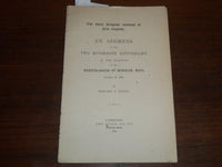 1882 HINGHAM MASSACHUSETTS MEETING HOUSE 250TH ANNIVERSARY ADDRESS - K 1182