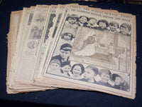 1910-1911 BOSTON HERALD SUNDAY MAGAZINE SECTIONS LOT OF 28 - NICE PHOTOS - UP 93