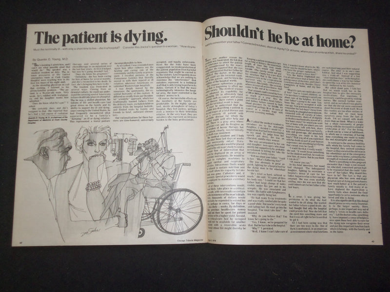 1974 AUGUST 4 CHICAGO TRIBUNE MAGAZINE - JACK NICHOLSON - NP 8068