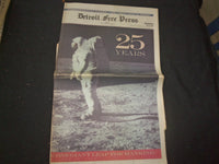 1994 JULY 20 DETROIT FREE PRESS NEWSPAPER - 25 YEARS AFTER MOON LANDING- NP 7705