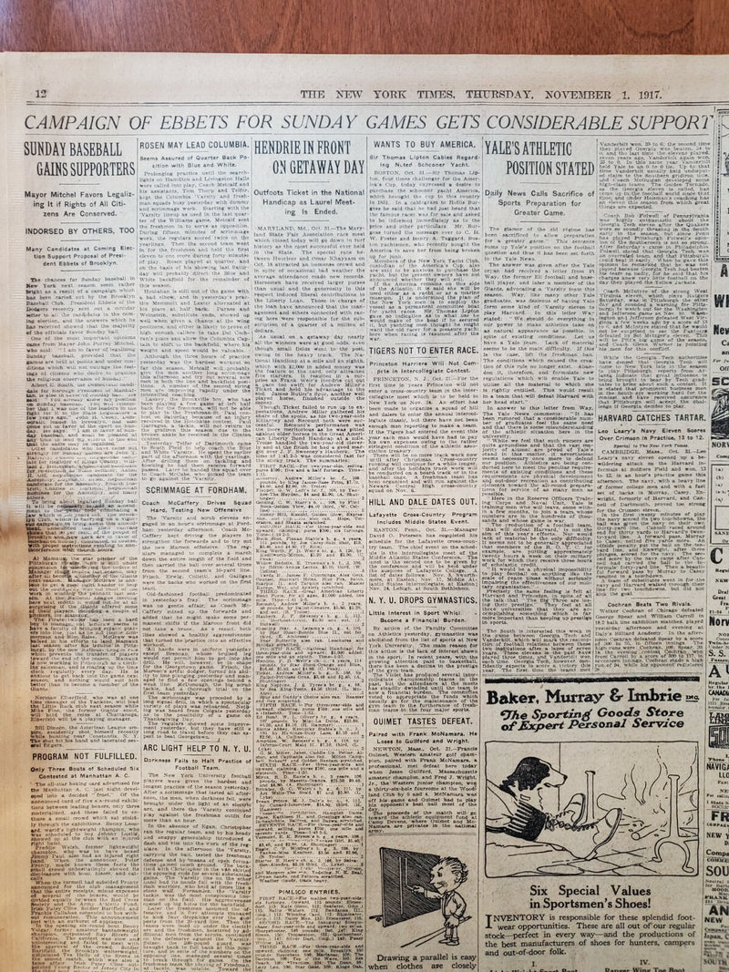 1917 NOV 1 NEW YORK TIMES - 120,000 ITALIANS TAKEN PRISONER BY TEUTONS - NT 8057