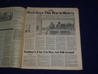 1991 FEBRUARY 28 PHILADELPHIA DAILY NEWS - IRAQ WAR - IT'S OVER - NP 2985