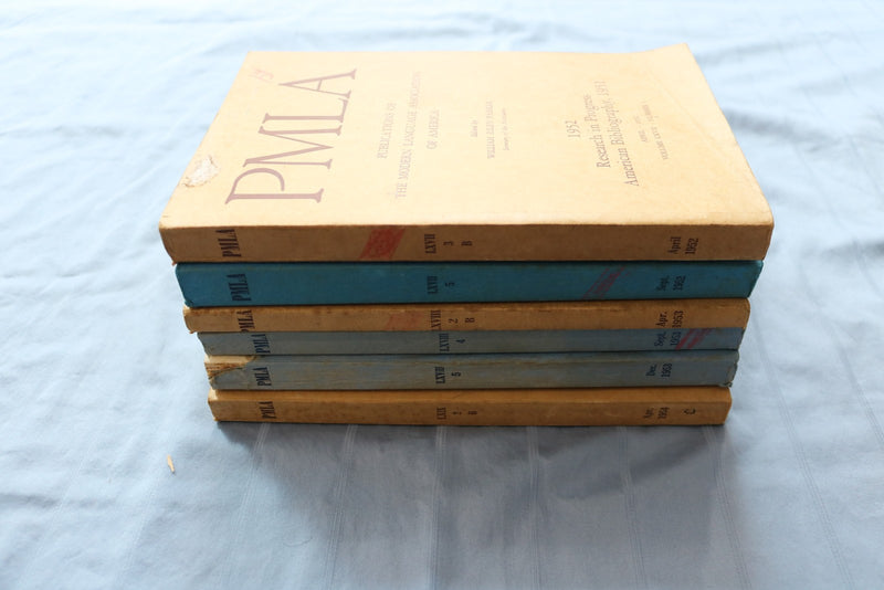 1952-1954 PMLA PUBLICATIONS - LOT OF 6 - O 3891