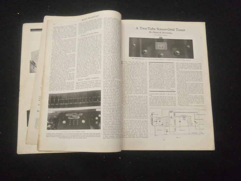 1928 MAY RADIO BROADCAST MAGAZINE - NICE COVER, ARTICLES & PHOTOS - B 434O