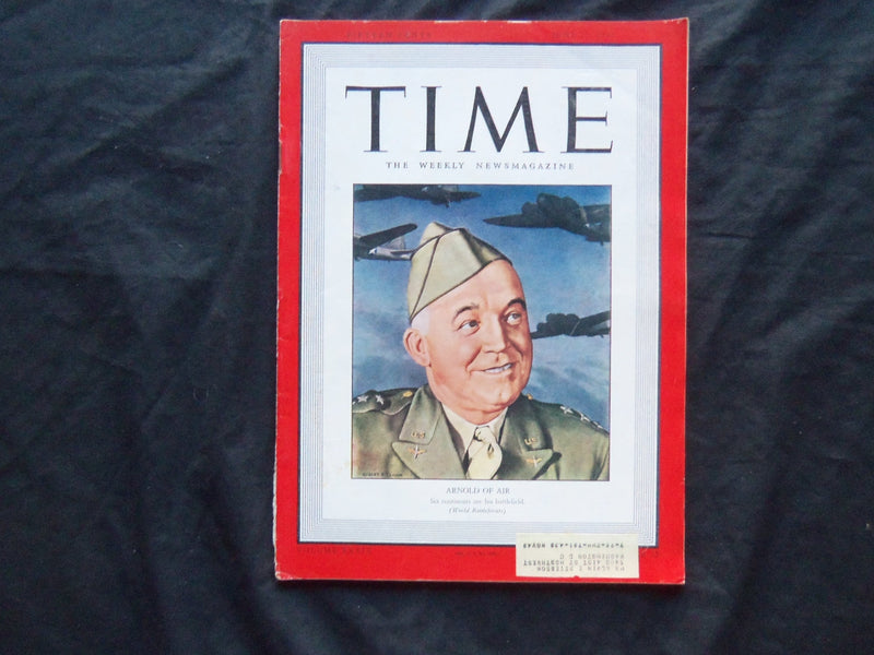 1942 JUNE 22 TIME MAGAZINE - HENRY 'HAP' ARNOLD - T 819
