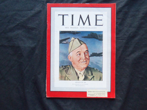 1942 JUNE 22 TIME MAGAZINE - HENRY 'HAP' ARNOLD - T 819