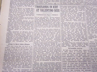 1926 AUGUST 25 NEW YORK TIMES - THOUSANDS RIOT AT VALENTINO BIER - NT 5058