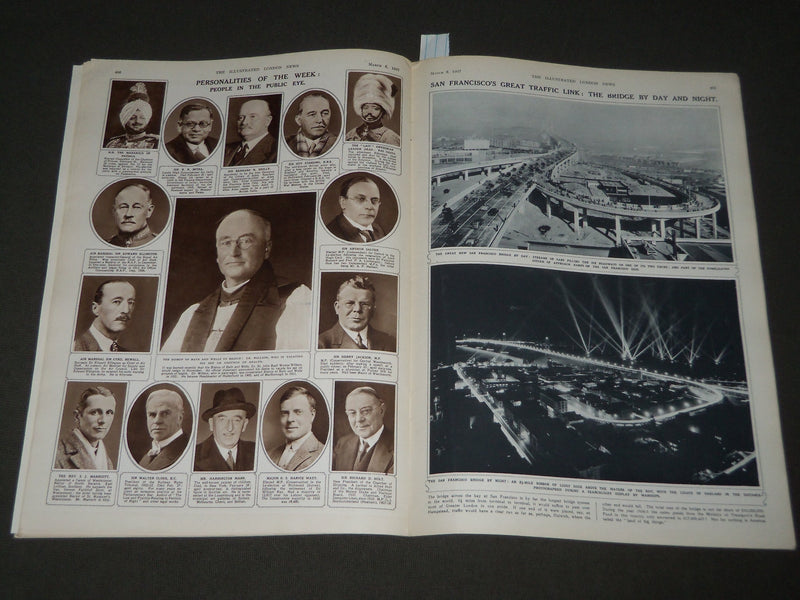 1937 MARCH 6 ILLUSTRATED LONDON NEWS MAGAZINE - QUEEN MARY COLOR ILLUS. - J 2768