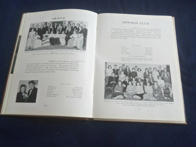 1942-43 CAYUGAN ITHACA COLLEGE YEARBOOK - ITHACA, NEW YORK - YB 2770