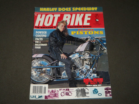 1989 JUNE HOT BIKE MAGAZINE - HARLEY-DAVIDSON RIDERS - POWER PISTONS - B 3235