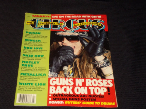 1989 JULY 31 CIRCUS MAGAZINE - GUNS N' ROSES FRONT COVER - E 7659