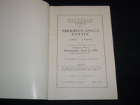1951 EGYPTIAN ABERDEEN-ANGUS CATTLE SALE CATALOG - DU QUOIN ILLINOIS - J 9096