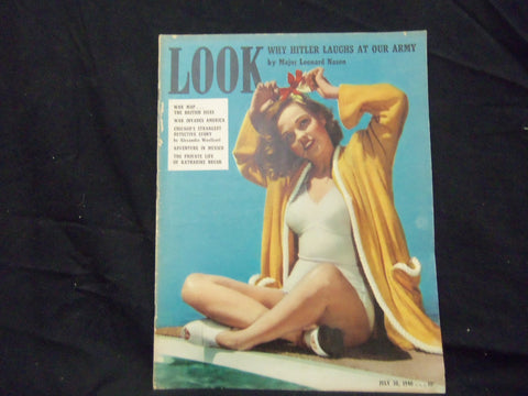1940 JULY 30 LOOK MAGAZINE - GREAT PHOTOS AND ADS - ST 1460