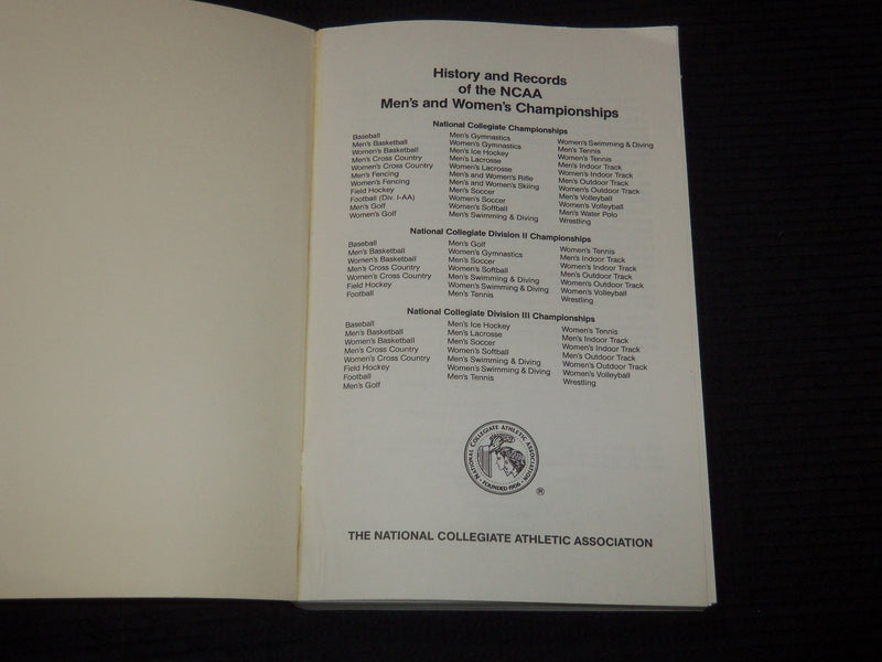 1971-1985 NATIONAL COLLEGIATE CHAMPIONSHIPS GUIDES LOT OF 3 - O 3794