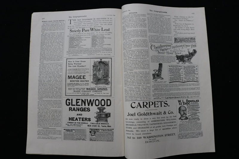 1894 SEPTEMBER 27 THE CONGREGATIONALIST MAGAZINE - GEORGE WHITEFIELD - K 2321