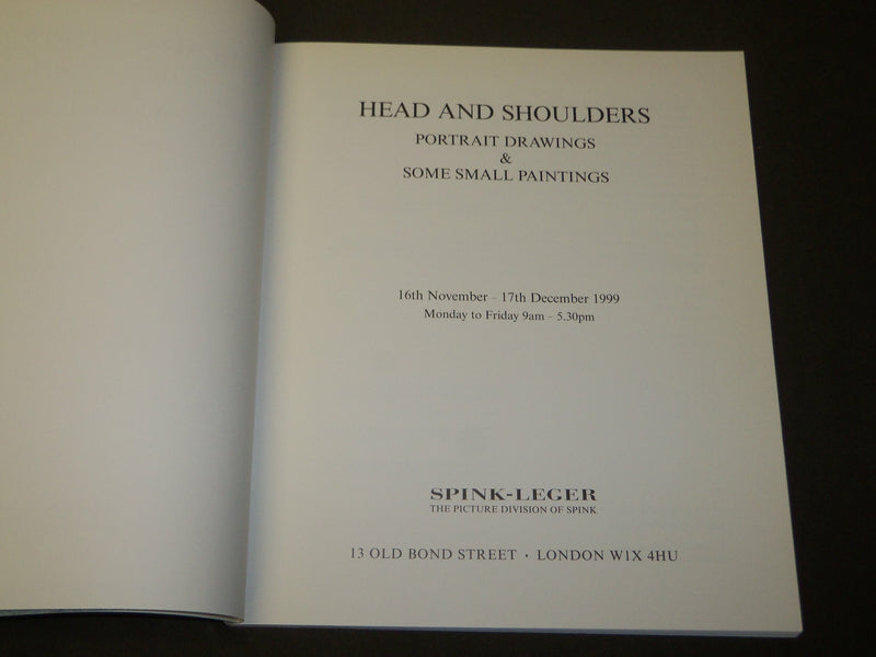 1999 HEAD & SHOULDERS PORTRAIT DRAWINGS SOFTCOVER BOOK - SPINK-LEGER - D 402
