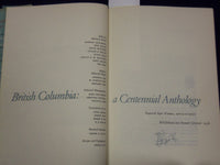 1978 BRITISH COLUMBIA CENTENNIAL ANTHOLOGY WALTERS BOOK LOT OF 3 - KD 2609