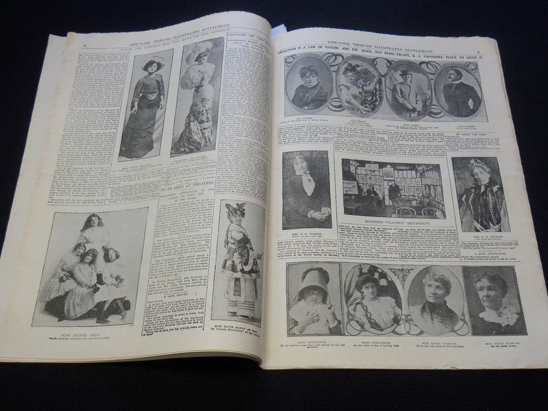 1902 JULY 6 NEW YORK TRIBUNE ILLUSTRATED SUPPLEMENT AMERICAN IN ENGLAND- NP 9009