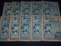 1904 THE ACADEMY WEEKLY REVIEW OF LITERATURE LOT OF 22 ISSUES - LONDON - O 2230