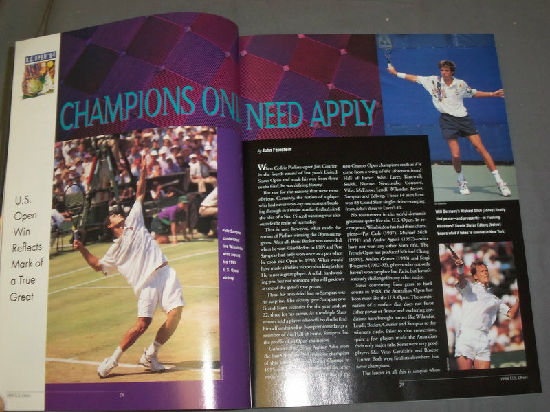 1994 TENNIS CHAMPIONSHIPS MAGAZINE - 1994 U.S. OPEN EDITION - J 4108
