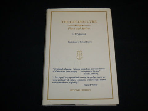 1996 THE GOLDEN LYRE PLAYS & SATIRES HARDCOVER BOOK BY L. J. FATTOROSI - KD 7100