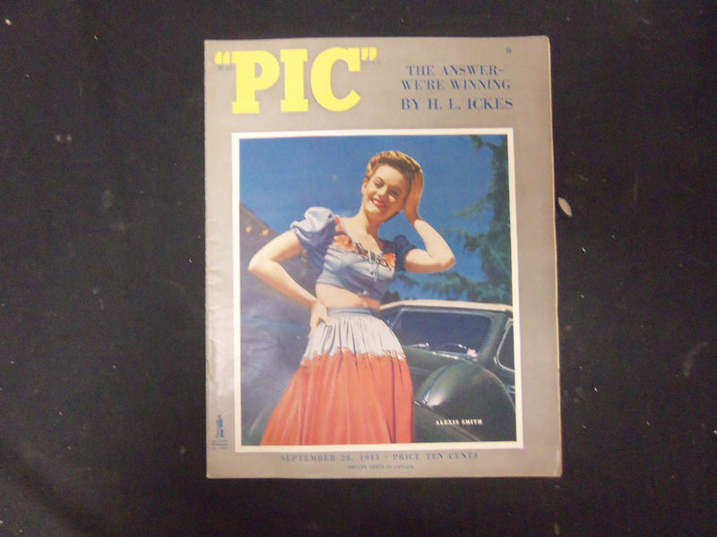 1943 SEP 28 PIC MAGAZINE - ALEXIS SMITH COVER - NICE PHOTOS INSIDE - ST 4058