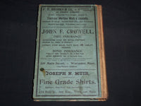 1901-1902 JOHNSON'S BUSINESS & PROFESSIONAL DIRECTORY - WORCESTER - KD 5523C