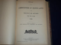 1902 REPORT OF THE COMMISSIONER OF CROWN LANDS PROVINCE OF ONTARIO - KD 2650