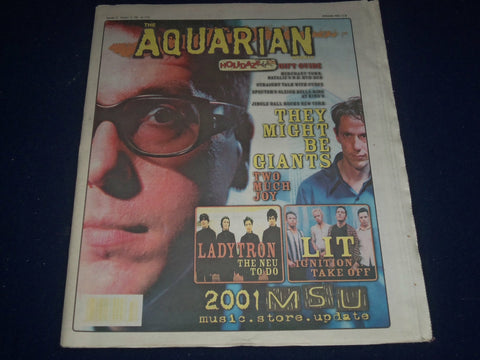 2001 DECEMBER 12-19 AQUARIAN WEEKLY NEWSPAPER - THEY MIGHT BE GIANTS - J 1185