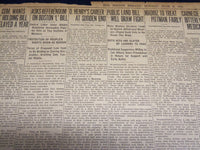 1910 JUNE 6 THE BOSTON HERALD - O. HENRY'S CAREER AT SUDDEN END - BH 330