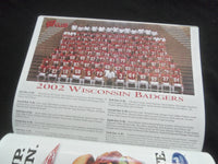 2002 OCTOBER 5FOOTBALL PROGRAM - UNIV OF WISCONSIN VS PENN STATE UNIV - B 5534J