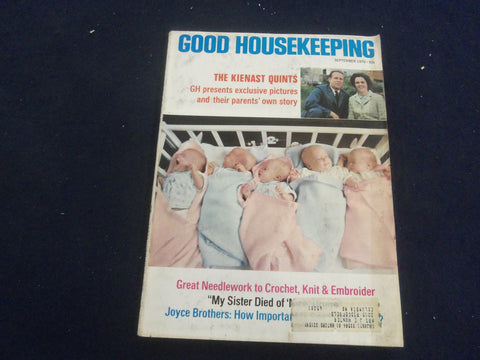 1970 SEPTEMBER GOOD HOUSEKEEPING MAGAZINE - THE KIENAST QUINTS - F 252B