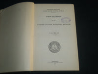 1917-1921 UNITED STATES NATIONAL MUSEUM PROCEEDING VOLUME LOT OF 3 - KD 4678
