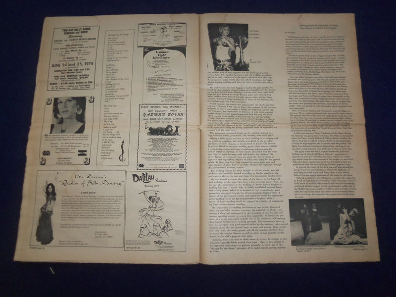 1978 HABIBI NEWSPAPER - VOLUME 4, NUMBER 7 - MIDDLE EASTERN DANCE/MUSIC- NP 6863