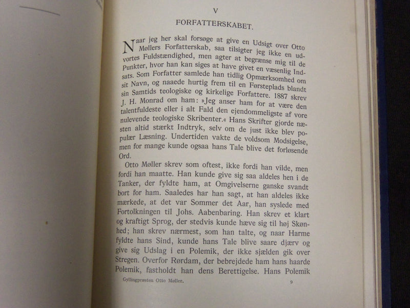 1931 OTTO MOLLER BY J. P. BANG HARDCOVER BOOK - DANISH - KD 40