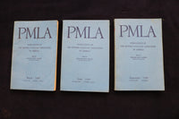 1949-1951 PUBLICATIONS OF THE MODERN LANGUAGE ASSOC. OF AMERICA-LOT OF 5-O 3414