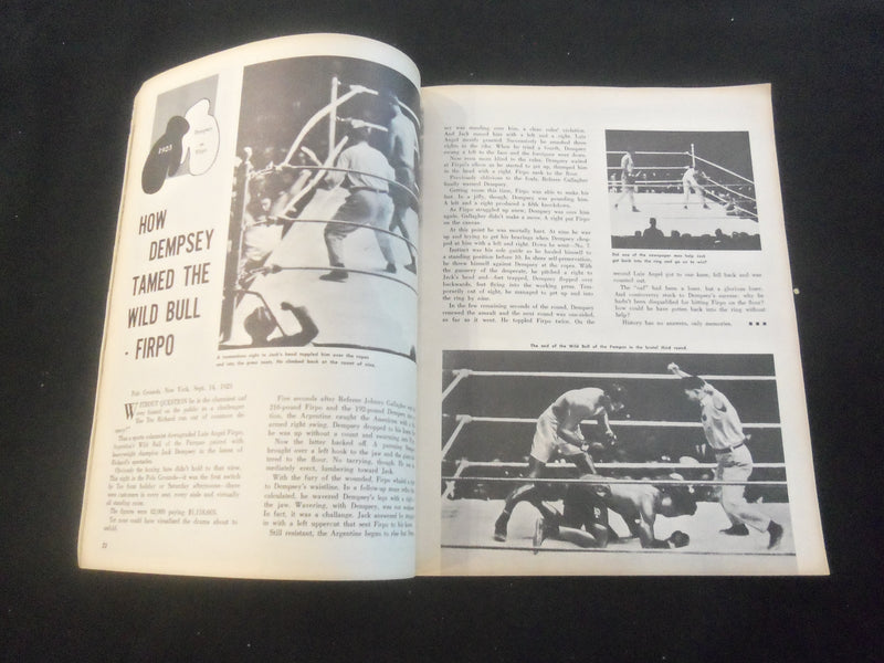 1961 MARCH GREAT MOMENTS IN SPORTS MAGAZINE - JOHANSSON VS. PATTERSON - J 7721