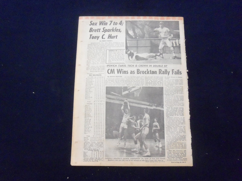 1969 MARCH 15 BOSTON RECORD AMERICAN NEWSPAPER - NIXON APPROVES ABM - NP 6332