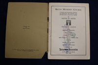 1918 ROTH MEMORY COURSE - SEVEN LESSONS - SOFTCOVER BOOKS - LOT OF 7 - K 1350