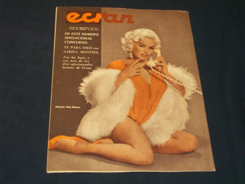 1960 AUGUST 9 ECRAN SPANISH MAGAZINE - PASCALE PETIT COVER - E 26064