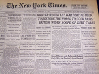 1933 FEBRUARY 14 NEW YORK TIMES - WAR DEBT TO RESTORE GOLD PARIS - NT 3829
