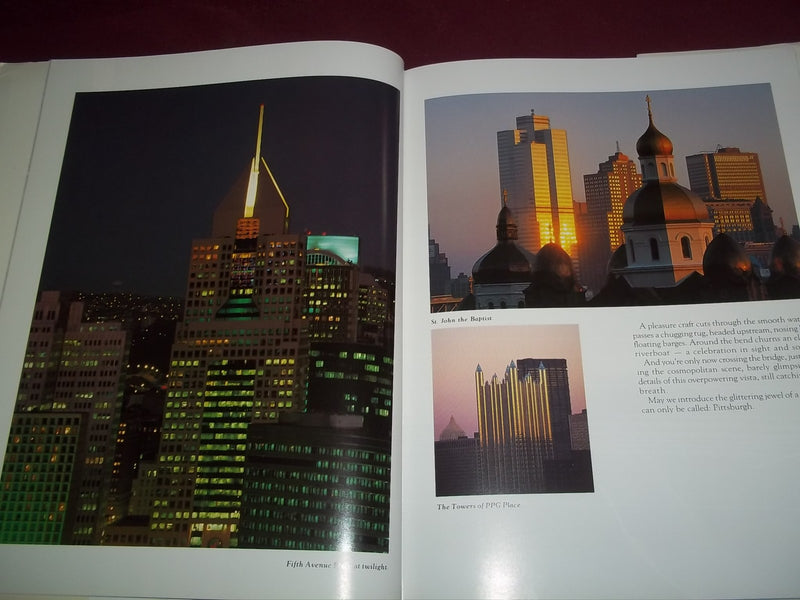 1990 PITTSBURGH BOOK LOT OF 2 DIFFERENT - AMERICAN CITY & THEN AND NOW - KD 794O