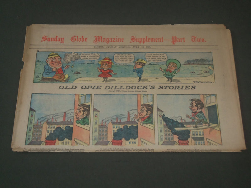 1908 JULY 12 SUNDAY BOSTON GLOBE SUPPLEMENT PART 2 - COLOR COMICS - NP 2798