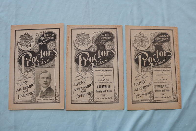 1904-1907 PROCTOR'S ALBANY THEATRE PROGRAMS - LOT OF 37 - O 3721