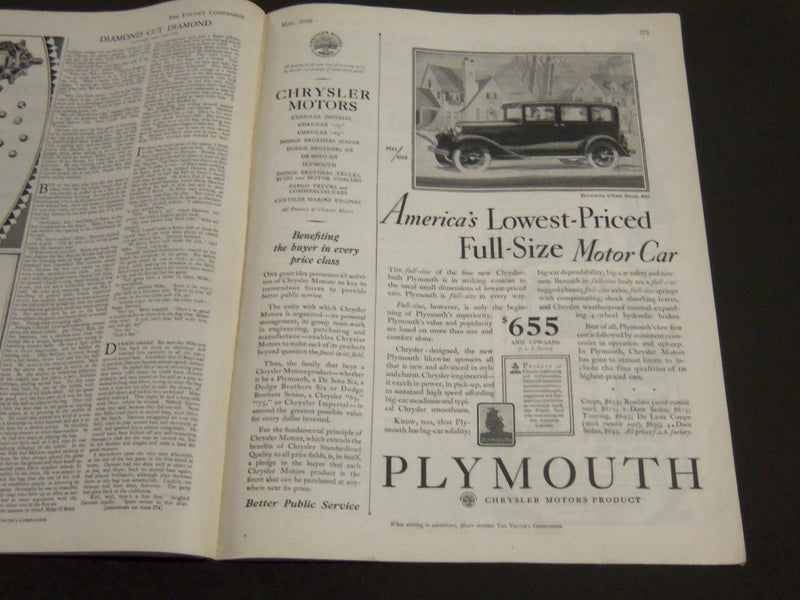 1929 MAY THE YOUTH'S COMPANION MAGAZINE - GREAT ILLUSTRATED COVER - SP 2798
