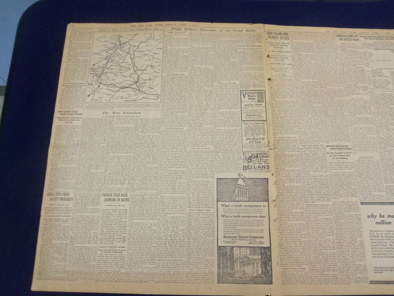 1918 APRIL 1 NEW YORK TIMES -AMERICAN ARMY STARTS FOR BATTLEFRONT - NT 8198