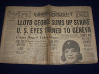 1926 MAY 23 SAN ANTONIO SUNDAY LIGHT SPORT SECTION LLOYD GEORGE STRIKE - NP 972N